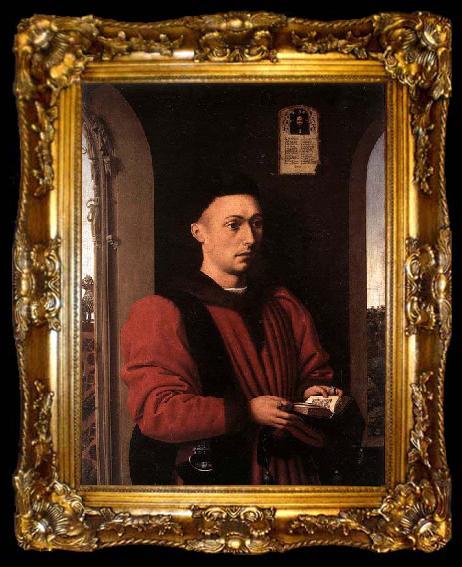 framed  CHRISTUS, Petrus Portait of a Young Man, ta009-2